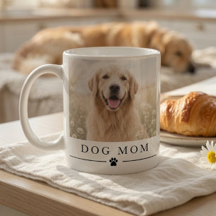 Persoonlijke Dog Mom-foto aangepaste huisdier Koffiemok