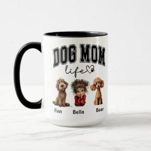 Persoonlijke 'Dog Mom' foto – Gelukkige Moederdag Mok