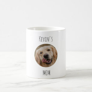 Persoonlijke 'Dog Mom'-fotobeker Aangepast cadea Koffiemok