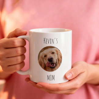 Persoonlijke 'Dog Mom'-fotobeker | Aangepast cadea Koffiemok