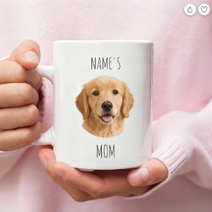 Persoonlijke 'Dog Mom' Fotomok Aangepast Cadeau Koffiemok