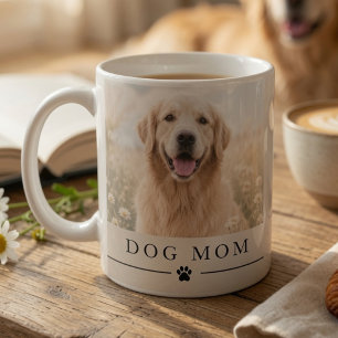 Persoonlijke 'Dog Mom' Fotomok   Aangepaste huisdi Koffiemok