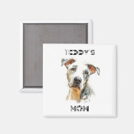 Persoonlijke 'Dog Mom'-magneet | Aangepade cadeau Magneet
