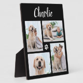 Persoonlijke Dog Pet Lover 4 Foto Collage Fotoplaat (Zijkant)