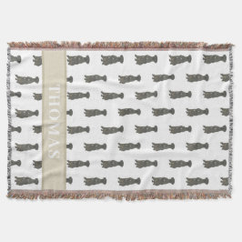 Persoonlijke Dog (Zwart) Deken