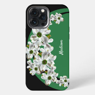 Persoonlijke Dogwood-bloesem iPhone-hoes iPhone 13 Pro Max Hoesje