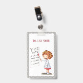 Persoonlijke dokter badgeclip. badge (Voorzijde met clip)