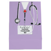 Persoonlijke Dokter Midden Geschenkentas Medium Cadeauzakje (Achterkant)
