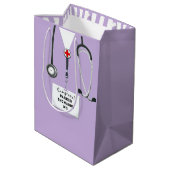 Persoonlijke Dokter Midden Geschenkentas Medium Cadeauzakje (Achterkant Gekanteld)