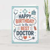 Persoonlijke Dokter Verjaardag Kaart (Voorkant)