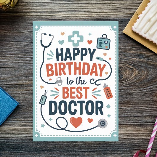 Persoonlijke Dokter Verjaardag Kaart