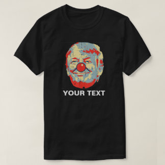Persoonlijke Donald Trump Clown Face Pop Art T-shirt