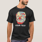 Persoonlijke Donald Trump Clown Face Pop Art T-shirt (Voorkant)