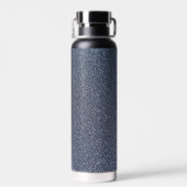Persoonlijke donkerblauwe glitters waterfles (Achterkant)