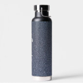 Persoonlijke donkerblauwe glitters waterfles (Links)