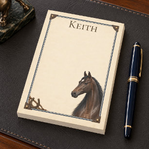 Persoonlijke donkerbruine Saddlebred Heritage Ranc Post-it® Notes