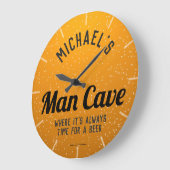 Persoonlijke Donkere Beer Man Cave Grote Klok (Hoek)