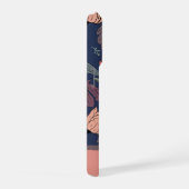 Persoonlijke donkere bloemige tulp patroon telefoo iPhone hoesje (Rechterkant)