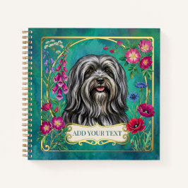 Persoonlijke donkergrijze Lhasa Apso-notitieboek Notitieboek