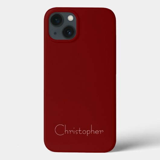 Persoonlijke donkerrode radiale textuur Case-Mate iPhone case (Achterkant)