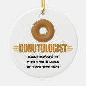Persoonlijke donut keramisch ornament (Voorkant)
