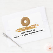 Persoonlijke donut rechthoekige sticker (Envelop)