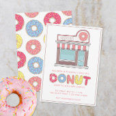 Persoonlijke Donut Winkel Feest Kaart