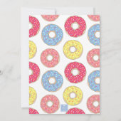Persoonlijke Donut Winkel Feest Kaart (Achterkant)