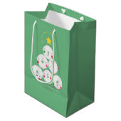 Persoonlijke Donuts Kerstboom Medium Cadeauzakje (Voorkant Gekanteld)
