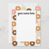 Persoonlijke Donuts Notecards Kaart (Voorkant)