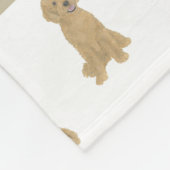 Persoonlijke Doodle (Rode Abrikoos Gouden) Fleece Deken (Hoek)