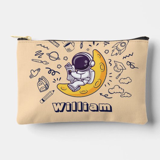 Persoonlijke Doodle Ruimte Planeten Terug naar Sch Etui (Voorkant)