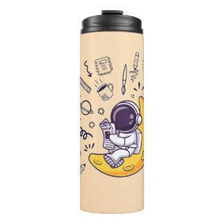 Persoonlijke Doodle Ruimte Planeten Terug naar Sch Thermosbeker