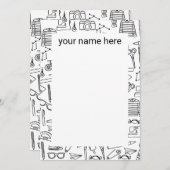 Persoonlijke Doodle-tekeningen Notitiekaarten (Voorkant / Achterkant)