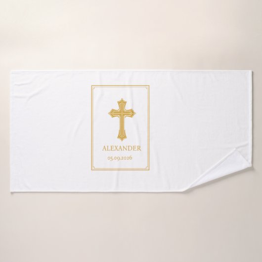 Persoonlijke doop badhanddoek (Badhanddoek)