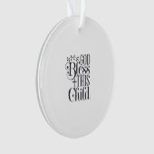 Persoonlijke Doop Christening Sieraad Ornament (voorkant)