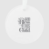 Persoonlijke Doop Christening Sieraad Ornament (voorkant)