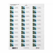 Persoonlijke Door County Wisconsin Etiket (Full Sheet)