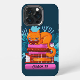 Persoonlijke door katten goedgekeurde boeken in tu iPhone 13 pro hoesje