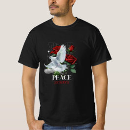 Persoonlijke Dove Rose T-shirt met eigen naam