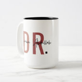 Persoonlijke DR-mok, Tweekleurige Koffiemok (Voorkant links)