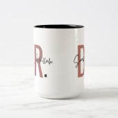 Persoonlijke DR-mok, Tweekleurige Koffiemok (Center)