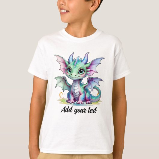 Persoonlijke Dragon T-shirt voor Kinderen (Voorkant)