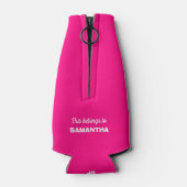 Persoonlijke Drank Drank Gedronken Jonggezellenfee Flesjeskoeler (Achterkant)