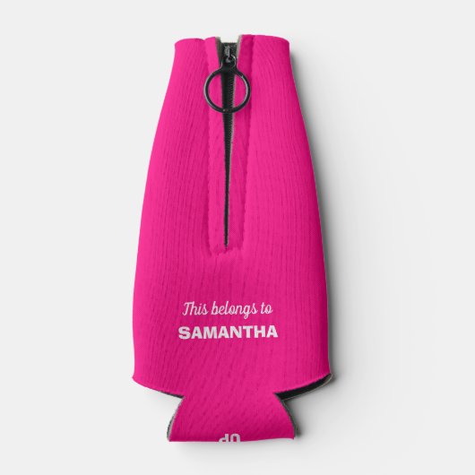 Persoonlijke Drank Drank Gedronken Jonggezellenfee Flesjeskoeler (Achterkant)