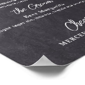 Persoonlijke drankjes Rustieke trouwbar Poster (Hoek)