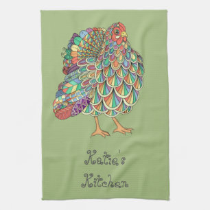 Persoonlijke Dream Chicken Kitchen Towel Theedoek