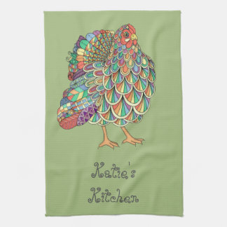Persoonlijke Dream Chicken Kitchen Towel Theedoek