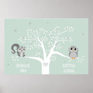 Persoonlijke Dream grote schattige dieren Poster
