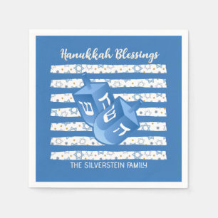 Persoonlijke Dreidel Hanukkah-feest Servet